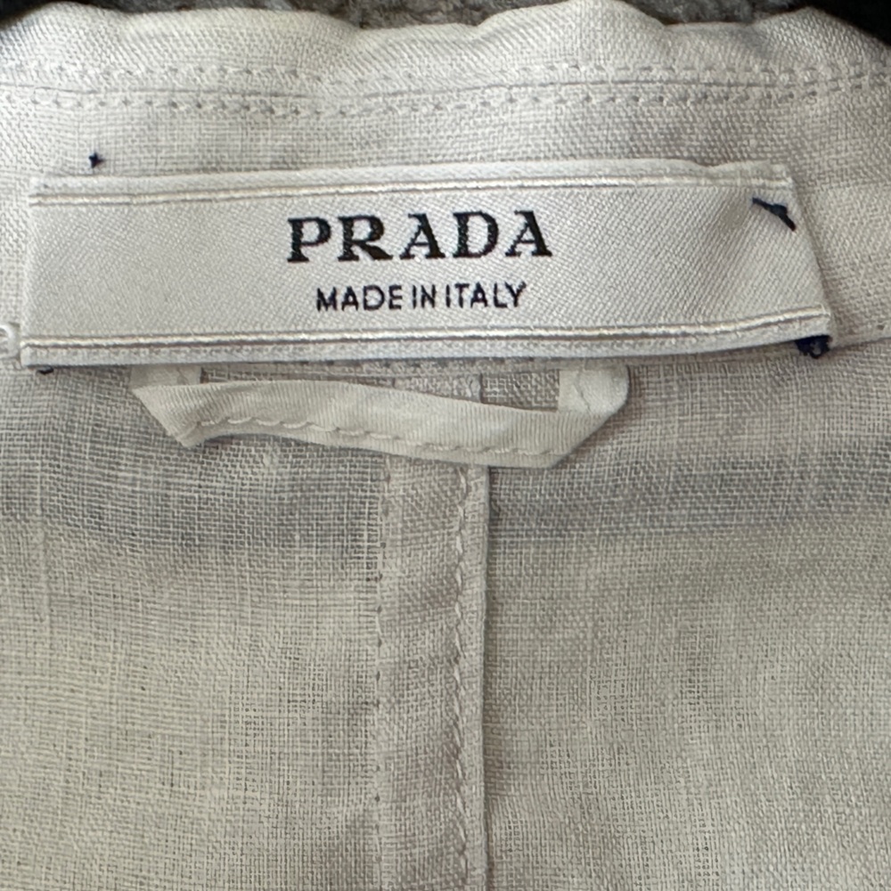 Vintage Linen Prada Blazer - Picture 3 of 3